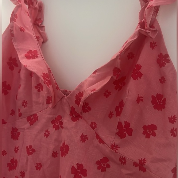 ZARA Floral Ruffle Mini Dress - Picture 5 of 5